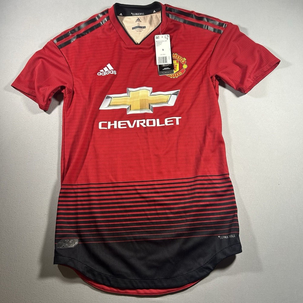 Mens Adidas Manchester United 2018 2019 Home Jersey NWT Small Climachill